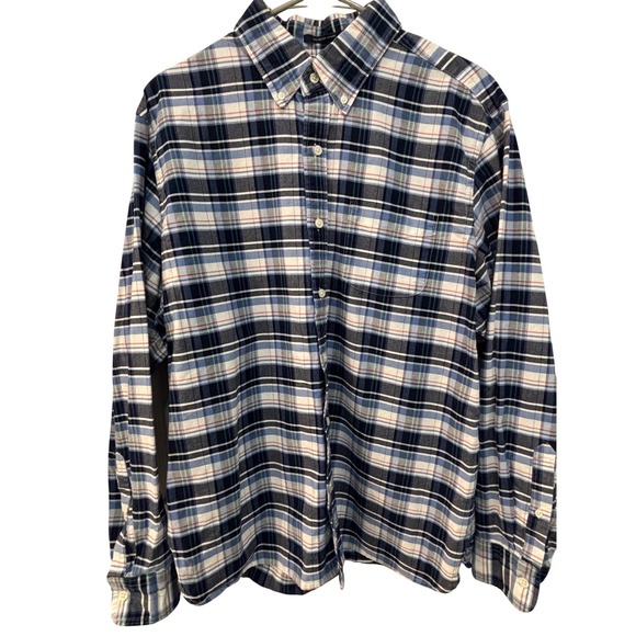 Lands End Sail Rigger Oxford Plaid and Striped Button Down Men's Bundle Size L - Picture 2 of 12